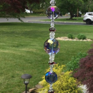 Harmony - Meditation Purple Crystal Suncatchers/Swarovski Crystal Suncatchers/Healing Purple Crystal Suncatchers